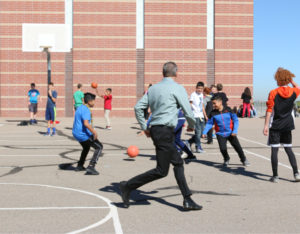 Adams 12 basketball court