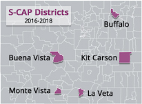 Map: S-CAP Districts in Colorado