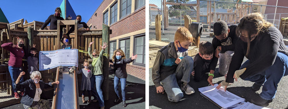 Community partner, students design playground